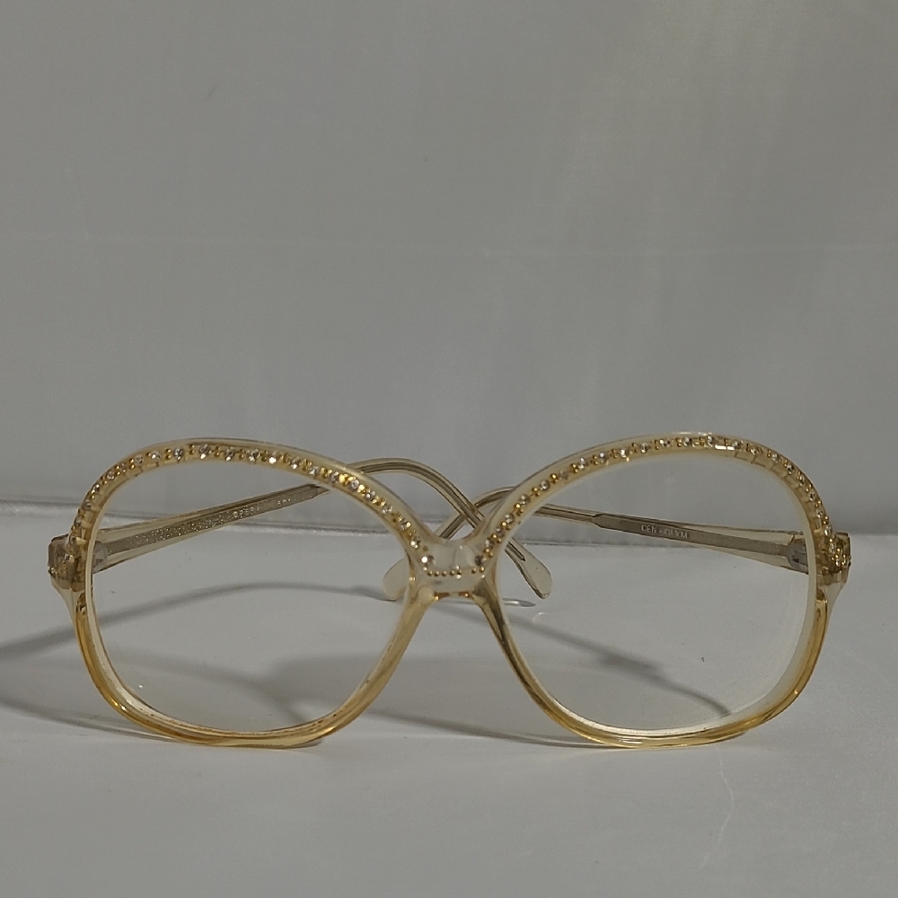 Vintage Gold Crystal-Embellished Women's Fashion Eyewear